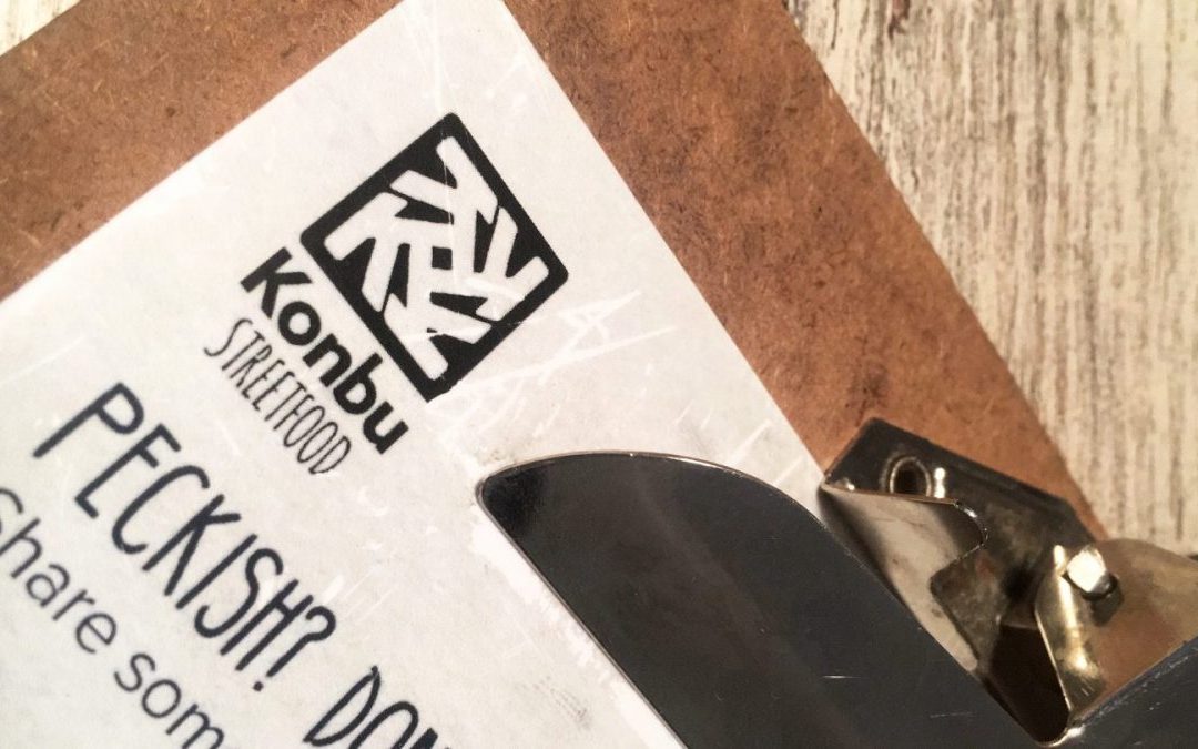 Uit eten Groningen: Konbu streetfood Menu