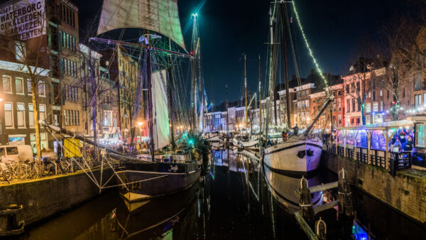 WinterWelVaart Groningen Hoge der A foto door © Knelis ontvangen van Marketing Groningen