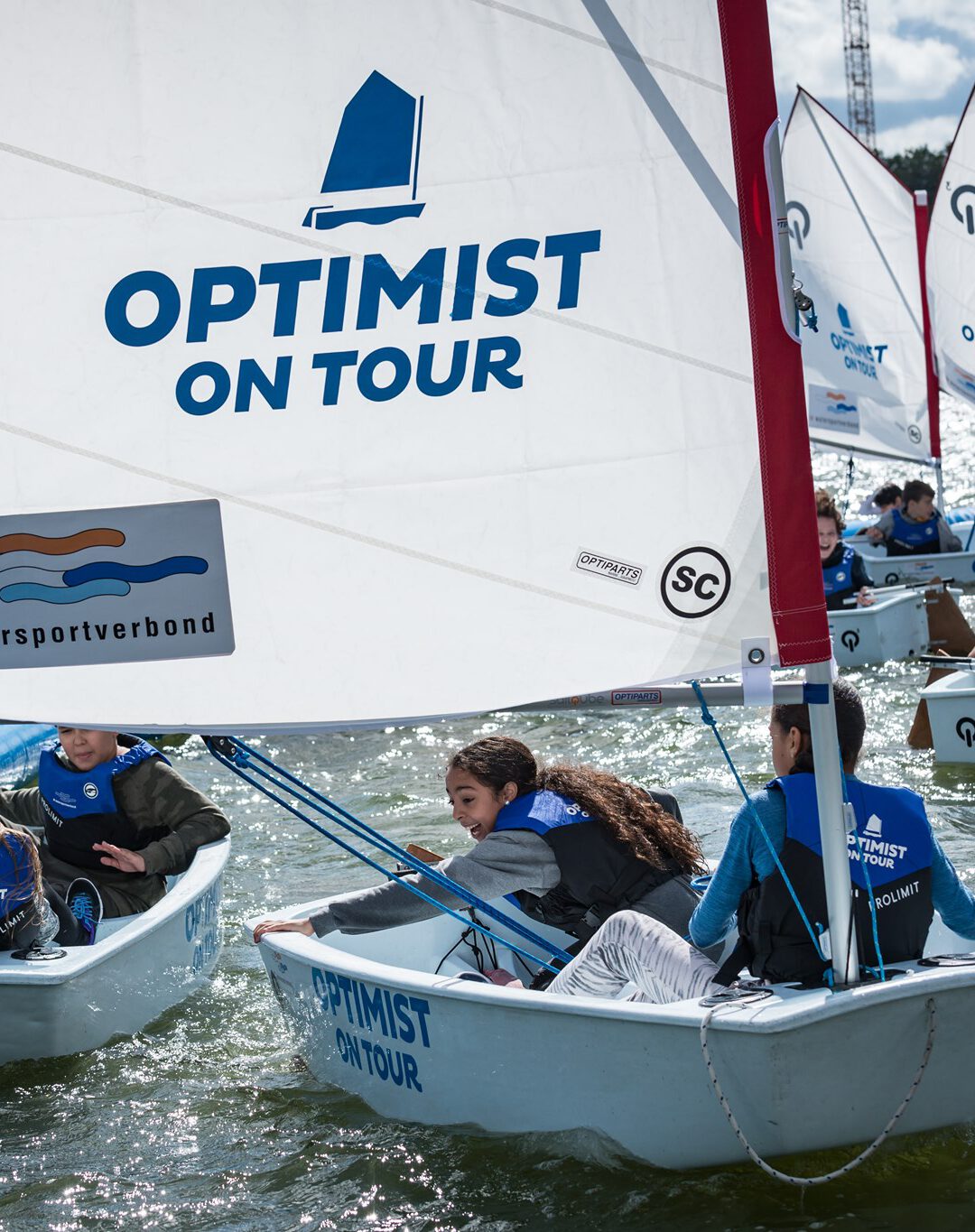 Watersportevenement Optimist On Tour Meerstad, activiteiten voor kinderen: kanoen, suppen en zeilen